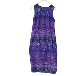 R & K vintage 90's jewel tones maxi sheath dress  - 10.        U17